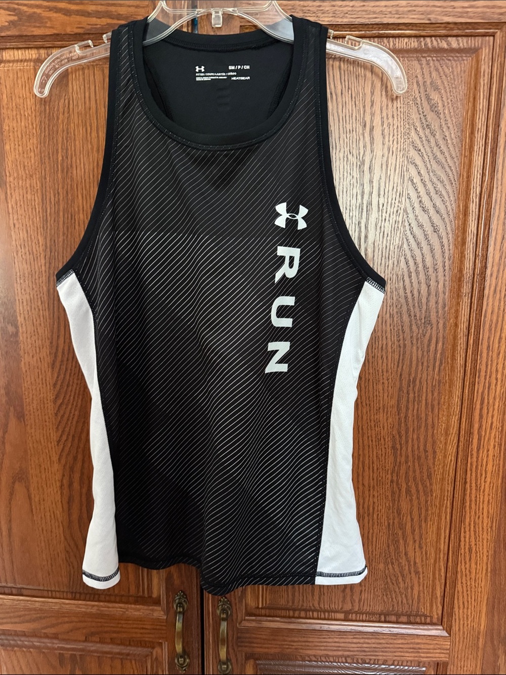 Under Armour Black & White RUN Women's Performance Tank